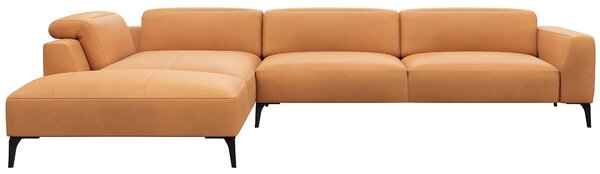 -25 % Dny MOMENTI– Flexlux Kožená rohová pohovka VOLUZZI 325 cm, levá
