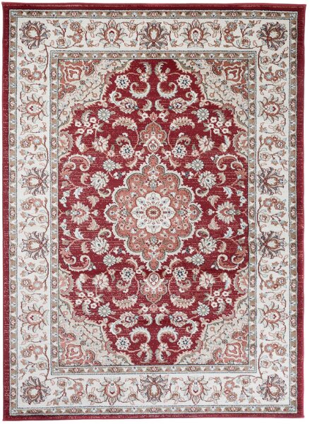 Makro Abra Kusový koberec klasický DUBAI Z287A červený Rozměr: 80x150 cm