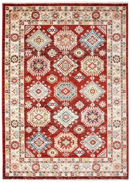 Makro Abra Kusový koberec RIVOLI EF60B Klasický červený Rozměr: 80x150 cm