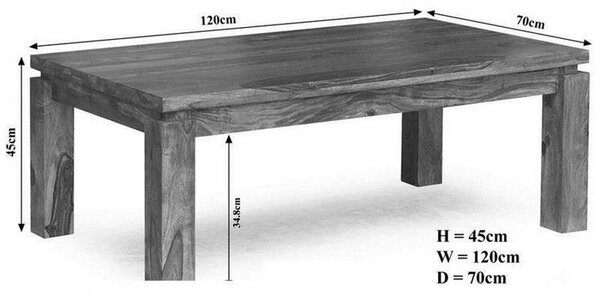 DAKOTA Konferenční stolek 120x70 cm, palisandr
