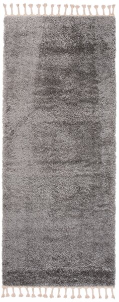 Makro Abra Koberec Běhoun Shaggy VERSAY EJF 6365A Tmavě šedý Rozměr: 70x250 cm