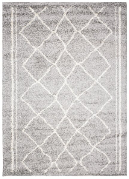 Makro Abra Kusový koberec Shaggy DELHI 2655A šedý Rozměr: 60x100 cm