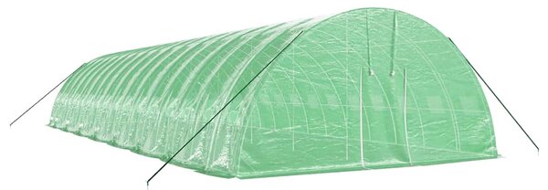 Skleník s ocelovým rámem zelený 96 m² 16 x 6 x 2,85 m