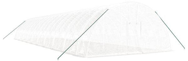 Skleník s ocelovým rámem bílý 120 m² 20 x 6 x 2,85 m