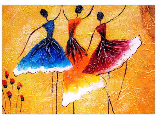 Obraz - Olejomalba, baletky (70x50 cm)