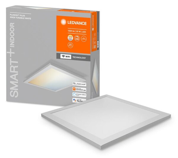 Chytrý WiFi LED panel PLANON PLUS 300x300, nastavitelná bílá