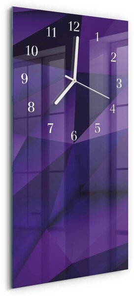 Skleněné hodiny vertikální Vzor zsppb-30x60-00087384