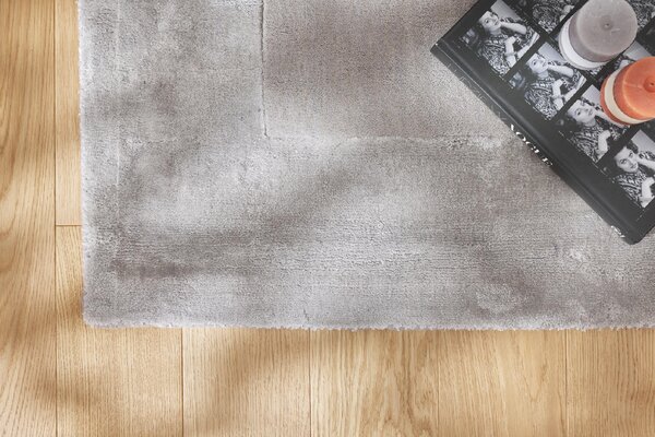 Makro Abra Moderní kusový koberec Aspen Silver vlna viskóza šedý stříbrný Rozměr: 80x150 cm