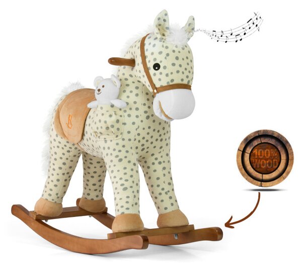 Houpací koník Pony s šedými tečkami