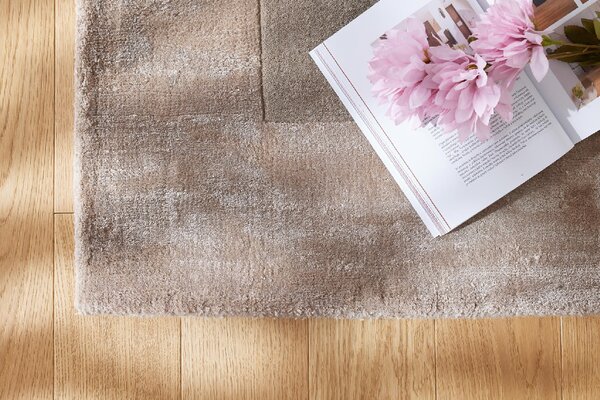Makro Abra Moderní kusový koberec Aspen Taupe vlna viskóza béžový hnědý Rozměr: 120x170 cm