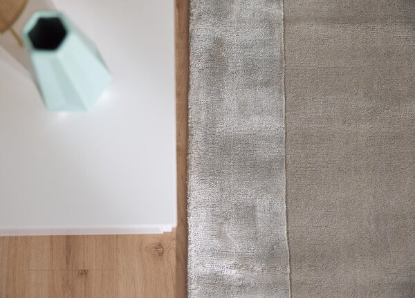 Makro Abra Moderní kusový koberec Aspen Silver vlna viskóza šedý stříbrný Rozměr: 80x150 cm