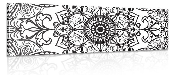 Obraz černobílý ornament