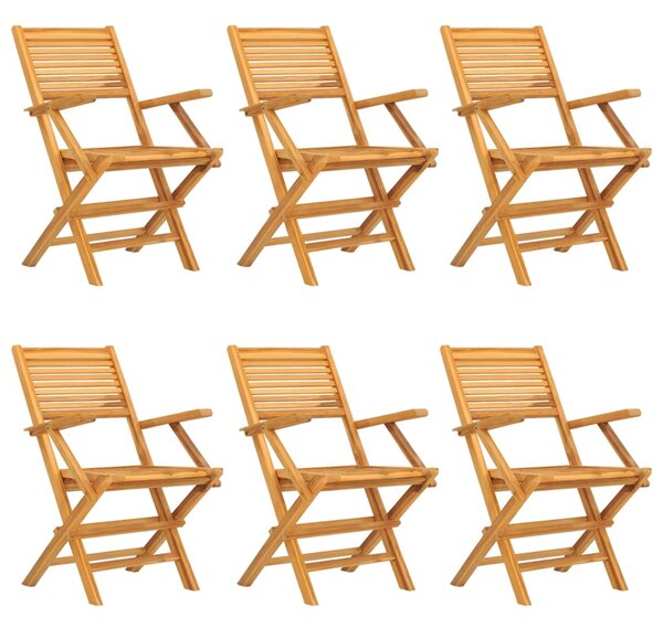 7dílný zahradní jídelní set masivní teakové dřevo