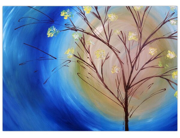 Obraz - Strom zakrývající slunce (70x50 cm)