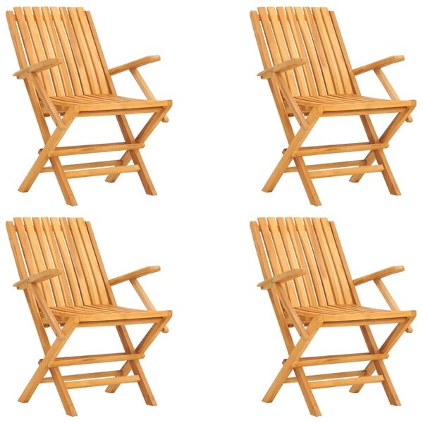 5dílný zahradní jídelní set masivní teakové dřevo