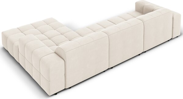 -25 % Dny MOMENTI– Cosmopolitan Design Sametová rohová pohovka Chicago 284 cm, pravá