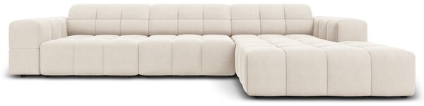 -25 % Dny MOMENTI– Cosmopolitan Design Sametová rohová pohovka Chicago 284 cm, pravá