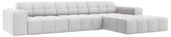 -25 % Dny MOMENTI– Cosmopolitan Design Sametová rohová pohovka Chicago 284 cm, pravá