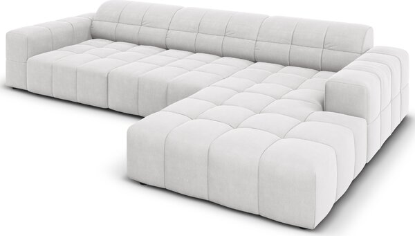 -25 % Dny MOMENTI– Cosmopolitan Design Sametová rohová pohovka Chicago 284 cm, pravá