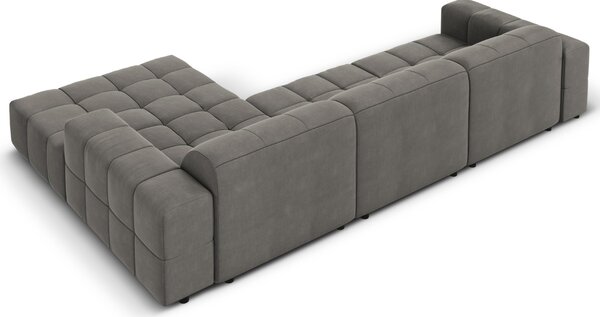 -25 % Dny MOMENTI– Cosmopolitan Design Sametová rohová pohovka Chicago 284 cm, pravá