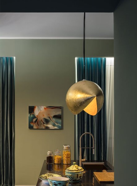 Catellani & Smith Designové závěsné LED svítidlo Malagola 27, 2700K, 1x2W Barva: Zlatá