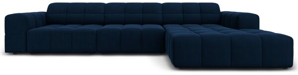 -25 % Dny MOMENTI– Cosmopolitan Design Sametová rohová pohovka Chicago 284 cm, pravá