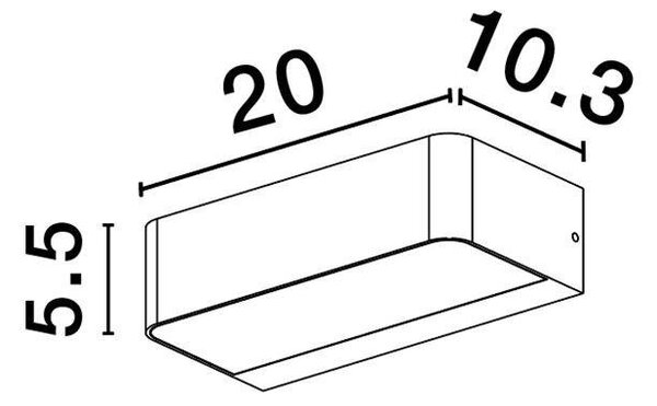 NV 9492590 Venkovní nástěnné svítidlo VIDENO antracitový hliník a čiré sklo LED 10W 3000K 220-240V 270st. IP65 - NOVA LUCE