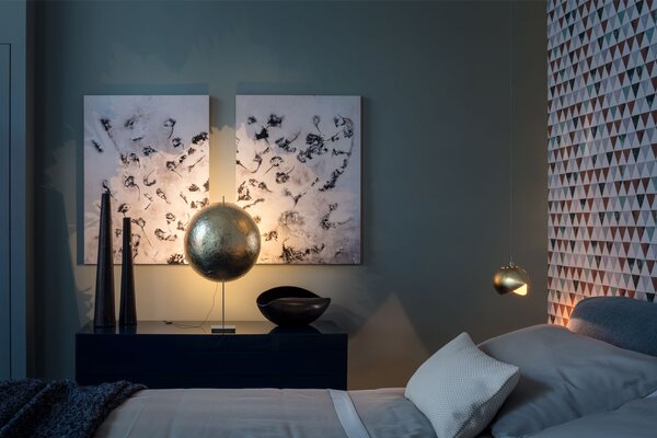 Catellani & Smith Designové závěsné LED svítidlo Malagola 27, 2700K, 1x2W Barva: Zlatá