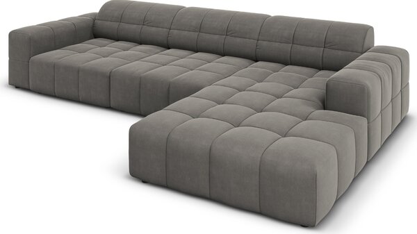 -25 % Dny MOMENTI– Cosmopolitan Design Sametová rohová pohovka Chicago 284 cm, pravá