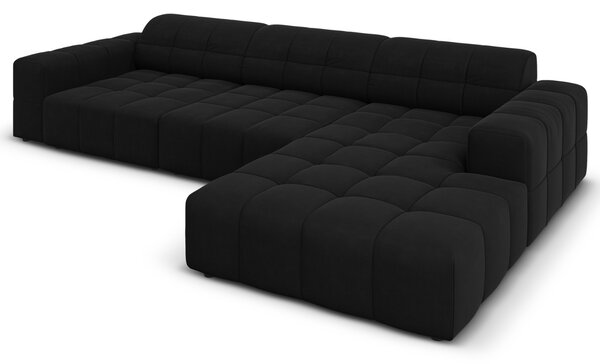 -25 % Dny MOMENTI– Cosmopolitan Design Sametová rohová pohovka Chicago 284 cm, pravá