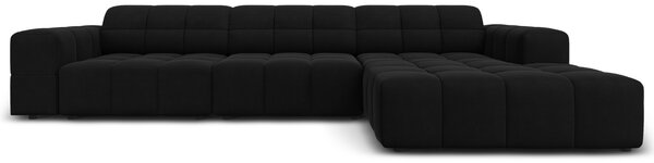 -25 % Dny MOMENTI– Cosmopolitan Design Sametová rohová pohovka Chicago 284 cm, pravá