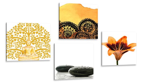 Set obrazů Feng Shui kombinace