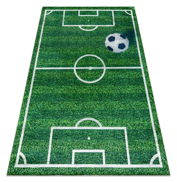 Makro Abra Dětský kusový koberec vhodný k praní BAMBINO 51760 Fotbal kopačák zelený Rozměr: 80x150 cm