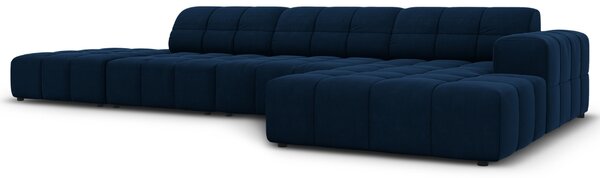 -25 % Dny MOMENTI– Cosmopolitan Design Sametová rohová pohovka Chicago 341 cm, pravá