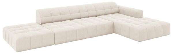 -25 % Dny MOMENTI– Cosmopolitan Design Sametová rohová pohovka Chicago 341 cm, pravá
