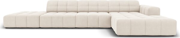 -25 % Dny MOMENTI– Cosmopolitan Design Sametová rohová pohovka Chicago 341 cm, pravá