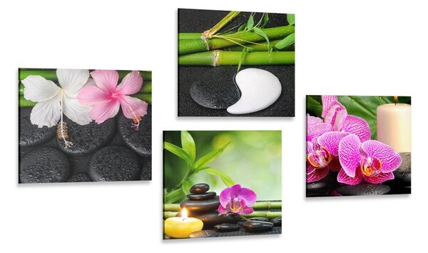 Set obrazů Feng Shui zátiší