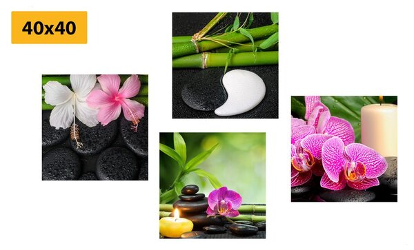 Set obrazů Feng Shui zátiší