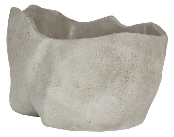 Cementový obal na květináč ve tvaru rozbité antické busty Homme – 23x20x14 cm