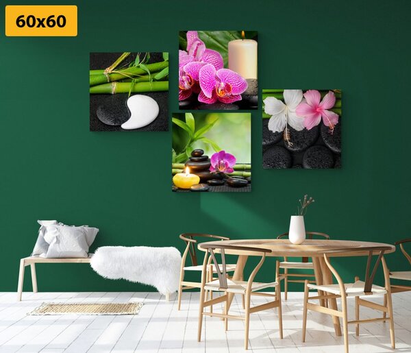 Set obrazů Feng Shui zátiší