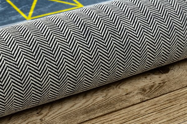 Makro Abra Dětský kusový koberec vhodný k praní BAMBINO 9028 Město Ulice Uličky zelený šedý Rozměr: 80x150 cm