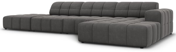 -25 % Dny MOMENTI– Cosmopolitan Design Sametová rohová pohovka Chicago 341 cm, pravá