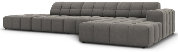 -25 % Dny MOMENTI– Cosmopolitan Design Sametová rohová pohovka Chicago 341 cm, pravá