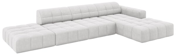 -25 % Dny MOMENTI– Cosmopolitan Design Sametová rohová pohovka Chicago 341 cm, pravá