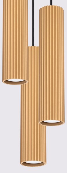 Sollux Lighting Závěsné svítidlo KARBON 3P zlaté