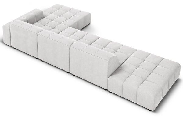 -25 % Dny MOMENTI– Cosmopolitan Design Sametová rohová pohovka Chicago 341 cm, pravá