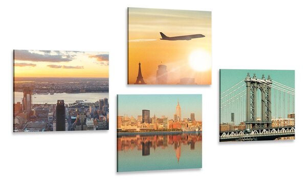 Set obrazů cestování do města New York