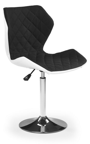 Barová židle Matrix, černá / bílá