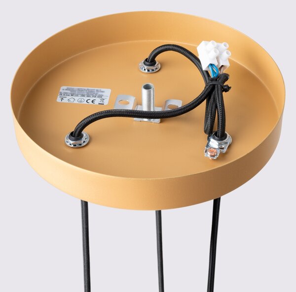 Sollux Lighting Závěsné svítidlo KARBON 3P zlaté