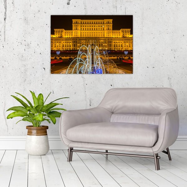 Obraz - Palác parlamentu, Bukurešť Rumunsko (70x50 cm)